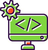 Web Development filled Design Icon vector