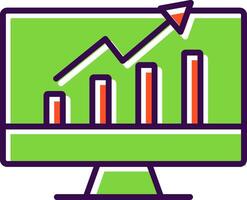 Increase Traffic filled Design Icon vector