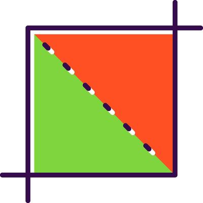 Crop filled Design Icon