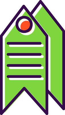 Tag filled Design Icon