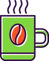 Mug filled Design Icon vector