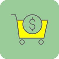 E-Commerce Filled Yellow Icon vector