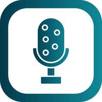 Microphone Filled Yellow Icon vector