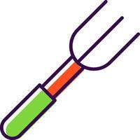 Fork filled Design Icon vector