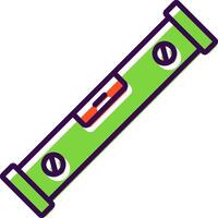 Spirit Level filled Design Icon vector