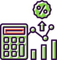 Calculator filled Design Icon vector