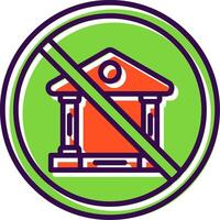 Prohibited Sign filled Design Icon vector