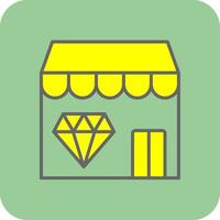 OnFilled Yellow Store Filled Yellow Icon vector