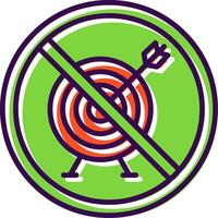 Prohibited Sign filled Design Icon vector