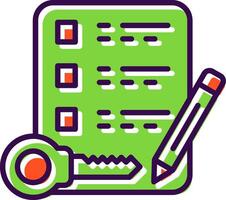 Contract filled Design Icon vector