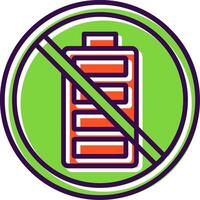 Prohibited Sign filled Design Icon vector