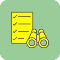 Scope Filled Yellow Icon vector