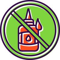 Prohibited Sign filled Design Icon vector