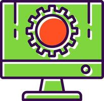 Development filled Design Icon vector