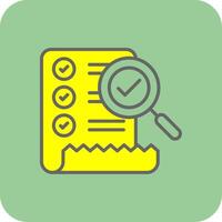 Checklist Filled Yellow Icon vector