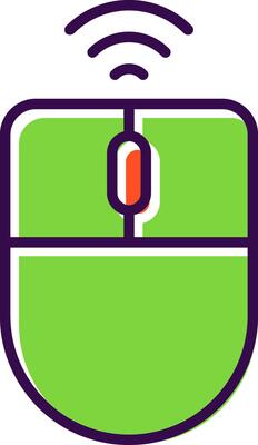 Wireless Mouse filled Design Icon