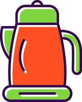 Kettle filled Design Icon vector