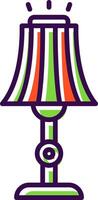 Floor Lamp filled Design Icon vector