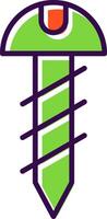 Screw filled Design Icon vector
