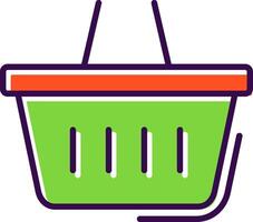 Shopping filled Design Icon vector