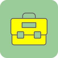 Work Filled Yellow Icon vector