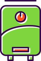 Water Heater filled Design Icon vector