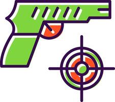 Shooting filled Design Icon vector