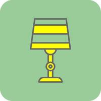 Lamp Filled Yellow Icon vector