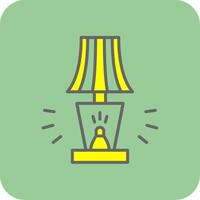 Lamp Filled Yellow Icon vector