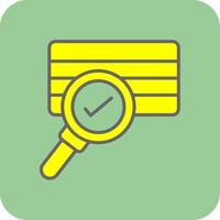 Soil Sampling Filled Yellow Icon vector