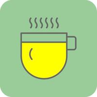 Hot Beverage Filled Yellow Icon vector