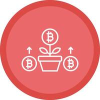 Growth Growth Line Multi Circle Icon vector