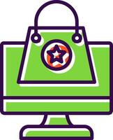 Submit Order filled Design Icon vector