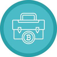 Portfolio Portfolio Line Multi Circle Icon vector