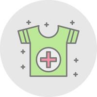 Shirt Line Filled Light Icon vector