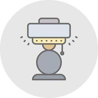 Lamp Line Filled Light Icon vector