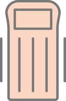Float Line Filled Light Icon vector