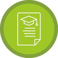 Education News Line Multi Circle Icon vector