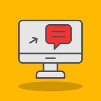 Ecommerce Filled Shadow Icon vector