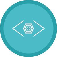 Bracket Line Multi Circle Icon vector