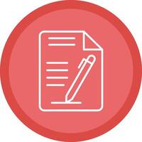 Document Line Multi Circle Icon vector