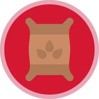 Seed Bag Flat Multi Circle Icon vector