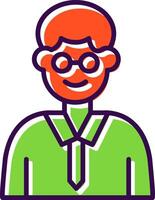 Professor filled Design Icon vector