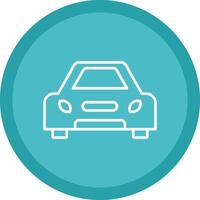 Car Line Multi Circle Icon vector