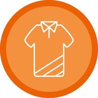 T Shirt Line Multi Circle Icon vector