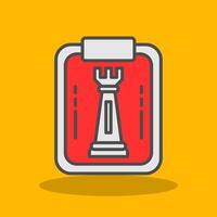 Strategy Filled Shadow Icon vector