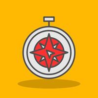 N West Filled Shadow Icon vector