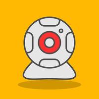 Web Cam Filled Shadow Icon vector