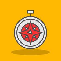 S West Filled Shadow Icon vector