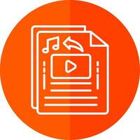 File Line Red Circle Icon vector
